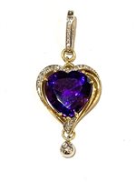 Pendente Silvia Kelly Donna Pezzi Unici in Oro Ametista P MOD.5-35403-391